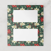 Bloemen kerstpatroon (Buitenkant ongevouwen)