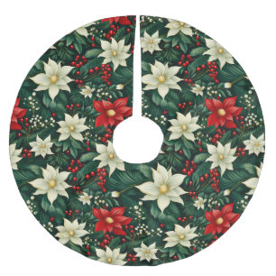 Bloemen kerstpatroon kerstboom rok