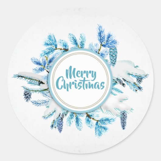 Bloemen Kerstvakantie | STICKER (Voorkant)