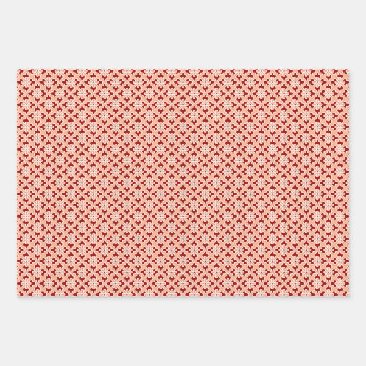 Bloemen Kimono print, pruim, jade, perzik inpakpap Inpakpapier Vel (Voorkant 3)