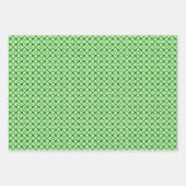 Bloemen Kimono print, pruim, jade, perzik inpakpap Inpakpapier Vel (Voorkant 2)