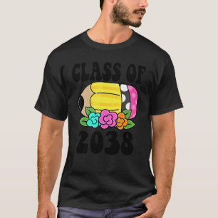 Bloemen Kinderen Terug naar school Klas van 2038 P T-shirt