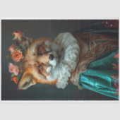  Bloemen King Fox Decoupage Tissuepapier (Voorkant)