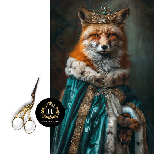 Bloemen King Fox Decoupage Tissuepapier