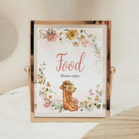 Bloemen Kleine Cowgirl Baby shower Eten