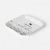 Bloemen kleurrijke Graduation Party papier bord (Gebogen)