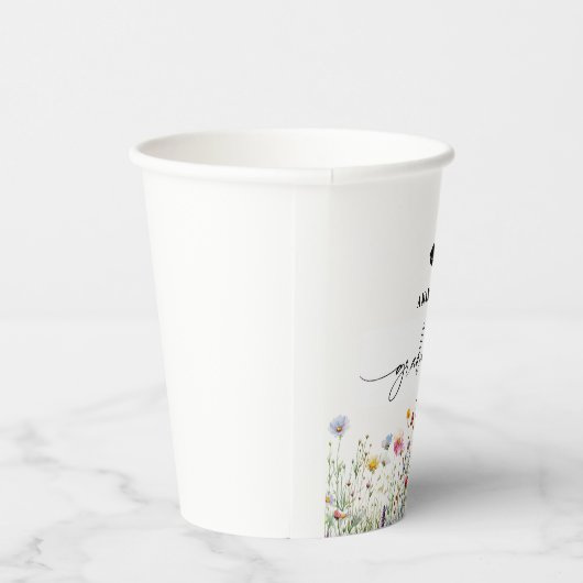 Bloemen kleurrijke Graduation Party Papieren Bekers (Rechts)