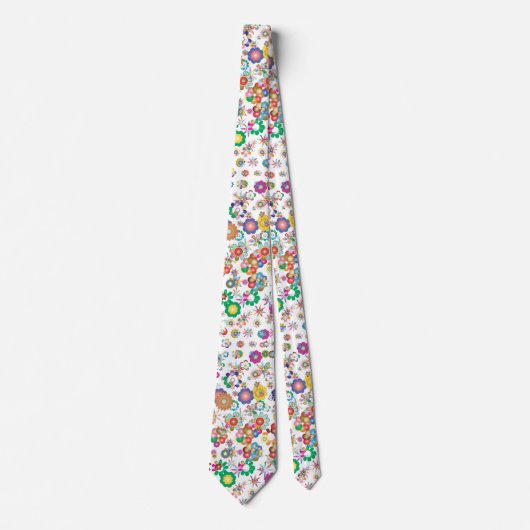 bloemen - kleurrijke stropdas (Voorkant)