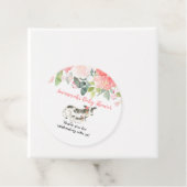 Bloemen Koe Boerderij Thema Baby shower Bedankjes Labels (In situ)