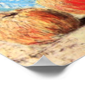 Bloemen, koffiepot en fruit door Vincent van Gogh Poster (Hoek)