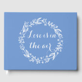 Bloemen Korenbloem Blauw & Wit Trouwbloemen Gastenboek (Voorkant)