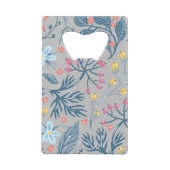 Bloemen Kredietkaart Flessenopener (Voorkant)