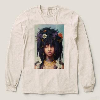 Bloemen Kroon Meisje Tri-Blend Shirt
