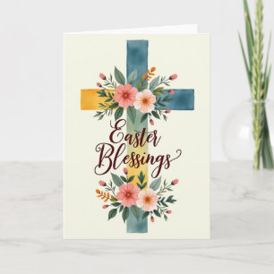 Bloemen Kruis Zegeningen Kaart