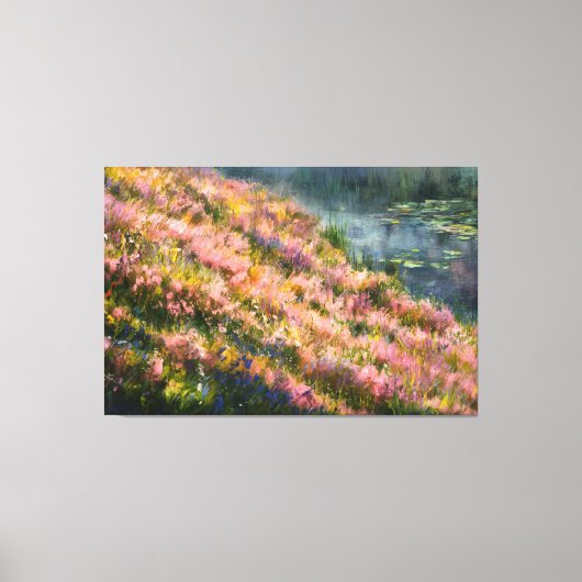 *~* Bloemen  Kunst TV2 Uitgerekte Canvas Print (Voorkant)