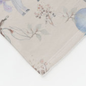 Bloemen Kwekerij print baby deken (Hoek)