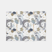 Bloemen Kwekerij print baby deken (Voorkant (Horizontaal))