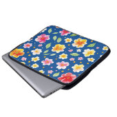 Bloemen Laptop Sleeve (Voorkant onderkant)