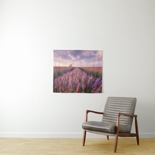 Bloemen | Lavender Southern France Wandkleed (In Situ (horizontaal))