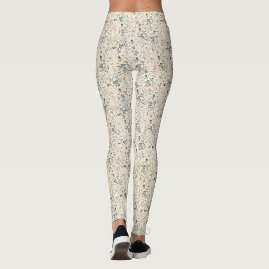  bloemen leggings (Achterkant)