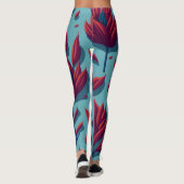 bloemen leggings (Achterkant)