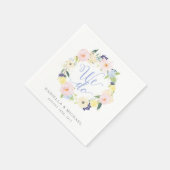 Bloemen  lente bruiloft Custom Servetten (Hoek)