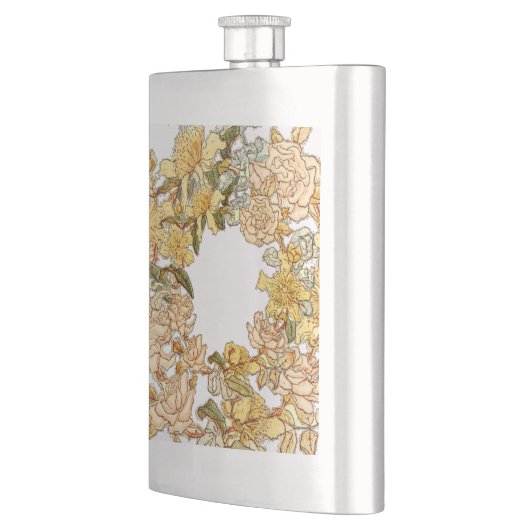 Bloemen Lente krans Bloem Roze Bloemen Art Flacon (Links)