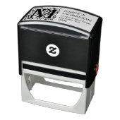  Bloemen Letter M Monogram Adres Zelfinktende Stempel (Product)