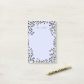  Bloemen Lijst B&W CUSTOM NAME Notitieblok Post-it® Notes (Op bureau)