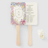  Bloemen lijst bruiloft Handwaaier (Voorkant en achterkant)