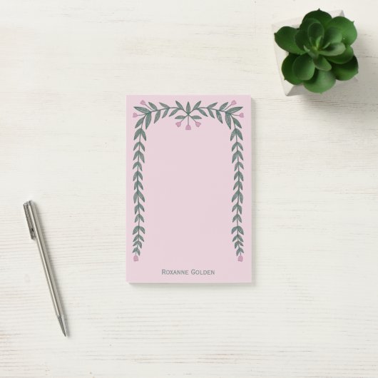 Bloemen Lijst CUSTOM NAME Notitieblok Post-it® Notes (Kantoor)