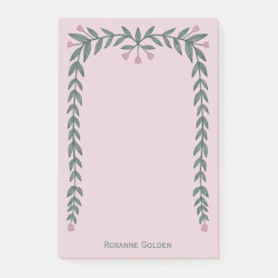 Bloemen Lijst CUSTOM NAME Notitieblok Post-it® Notes