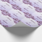 Bloemen Lila Bloemen Trouwpapier Cadeaupapier (Hoek)