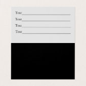 bloemen Lilies floristen voor zwart-wit kunstontwe Visitekaartjes (Binnenkant ongevouwen)