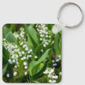 Bloemen | Lily van de Valley Zweden Sleutelhanger (Achterkant)