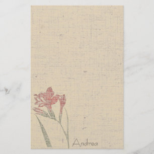  bloemen Linen Stationery Briefpapier