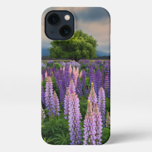 Bloemen   Lupine Field in Nieuw-Zeeland iPhone 13 Hoesje