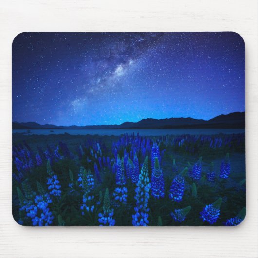 Bloemen | Lupines bloeien bij het Night Lake Tekap Muismat (Voorkant)