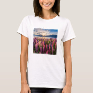Bloemen Lupines Nieuw-Zeeland T-shirt