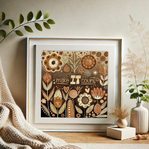  Bloemen Maak het Tellen Quote Inspirativiteit Poster