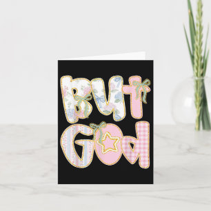 Bloemen maar God Coquette Boog Jezus Bijbel Verse Kaart
