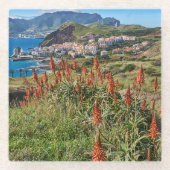 Bloemen | Madeira Glazen Onderzetter (Voorkant)