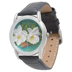 Bloemen Magnolia Flower Horloge