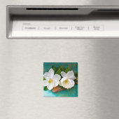 Bloemen | Magnolia Flower Magneet (Insitu (Vaatwasser))