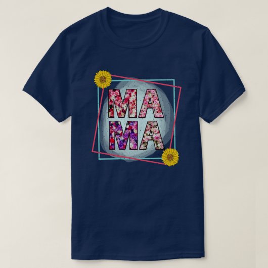 Bloemen Mama 7 T-shirt (Design voorkant)