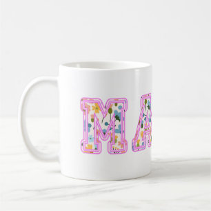Bloemen Mama Retro Moeder Boho Koffiemok