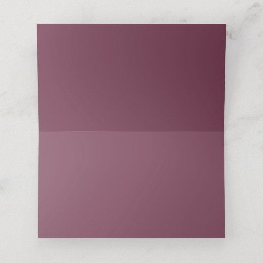 Bloemen Mauve Blush Wit groen Elegante bruiloft (Binnenkant ongevouwen)