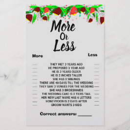 Bloemen Meer of minder paren, schoenenjager Flyer