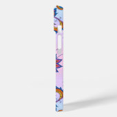 Bloemen Mehndi Art, Blauw Bliss Case-Mate iPhone Case (Achterkant / Links)