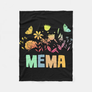  Bloemen Mema Shirt voor Vrouwen Moederdag Fleece Deken